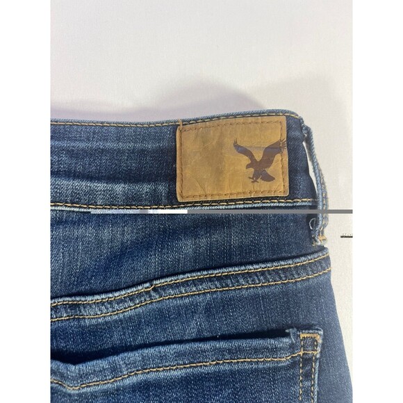American Eagle Midi Blue Super Super Stretch Womens Denim 0 - Picture 4 of 12